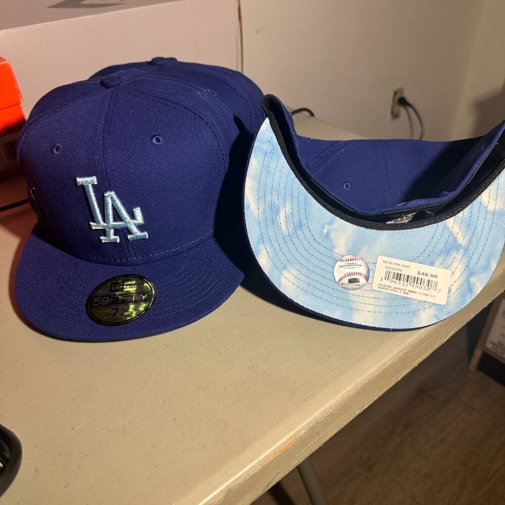 New Era Los Angeles Dodgers Clouds under cap Blue 5 3/8